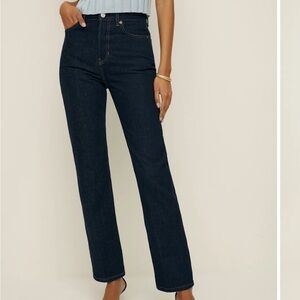 Reformation Cynthia High Rise Straight Leg Jean